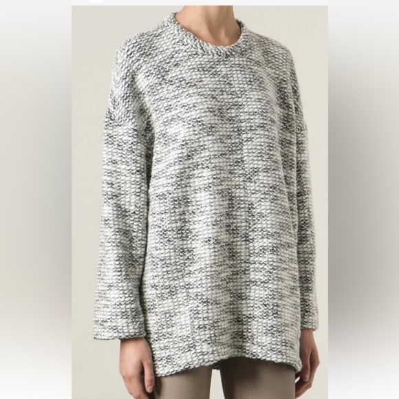 Helmut Lang Marled Oversized Chunky Knit Sweater Size Medium - Picture 4 of 9